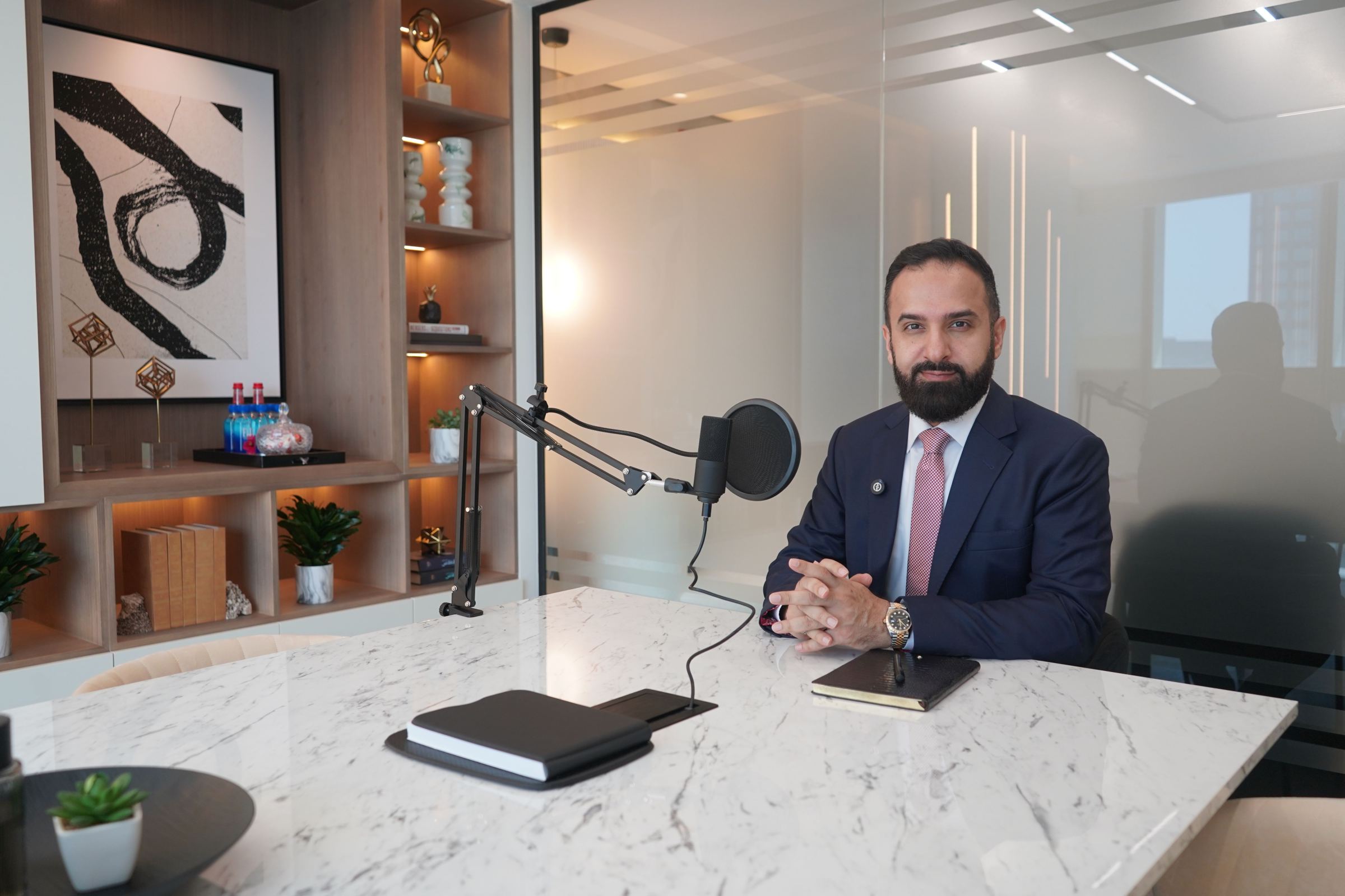 Arash Zad recording AZ TV